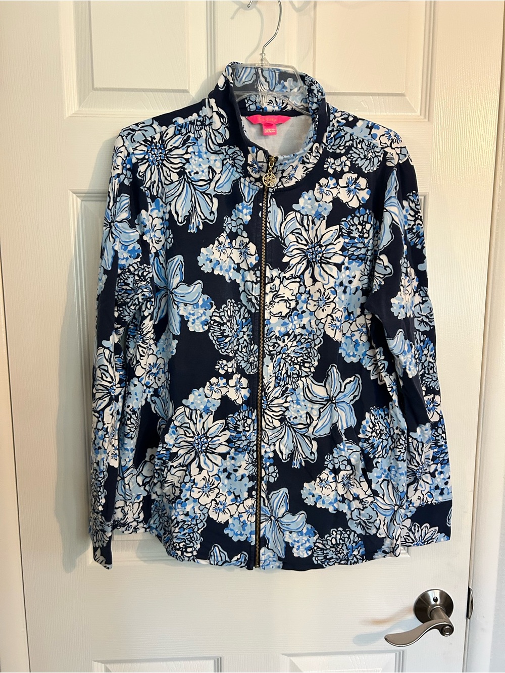 Lilly Pulitzer Leona Zip Jacket sz XL